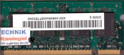 Samsung M470T6554CZ3-CD5 PC2-4200 512MB DDR2 533MHz SODIMM Arbeitsspeicher* lr09