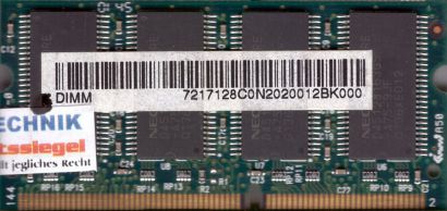 NEC 72.17128.C0N PC133 128MB SDRAM 133MHz SODIMM SD RAM Arbeitsspeicher* lr24