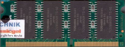 Toshiba THL64V8015BTG-5 64MB SODIMM EDO DRAM RAM Arbeitsspeicher* lr34