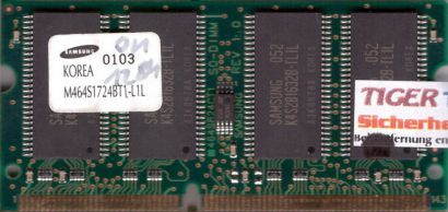 Samsung M464S1724BT1-L1L PC100 128MB SDRAM 100MHz SODIMM Arbeitsspeicher* lr44