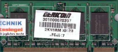 Super Elixir M1S51264TUH8A0F-37B PC2-4200 512MB DDR2 533MHz SODIMM RAM* lr46