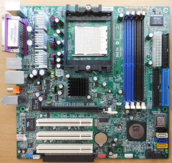 MSI MS-7093 Ver1.0 HP 5187-8699 Mainboard +Blende AMD Sockel 939 PCIe DDR* m832