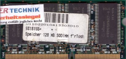 Kingston KTT-SO100 128I PC100 128MB SDRAM 100MHz SODIMM 9902206-012 B00* lr58