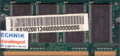 Samsung M470L3224DT0-CB0 PC-2100 256MB DDR1 266MHz SODIMM Arbeitsspeicher* lr60