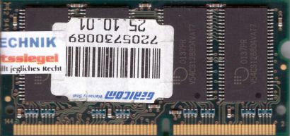 Siemens NTB1664133G07MV-TW-K1B08D PC133 128MB SDRAM 133MHz SODIMM SD RAM* lr64