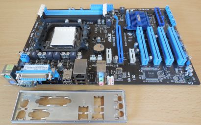 Asus M4N68T V2 Rev1.00 Mainboard +Blende AMD Sockel AM3 DDR3 PCIe SATA IDE* m846