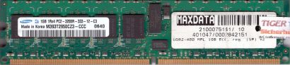 Samsung M393T2950CZ3-CCC PC2-3200R 1GB DDR2 400MHz Server ECC Reg RAM* r596