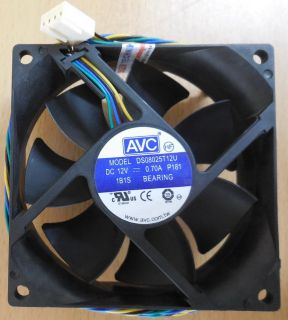 AVC DS08025T12U FRU 89Y1659 4-pol 80mm Gehäuse Lüfter ThinkCentre A70* gl91