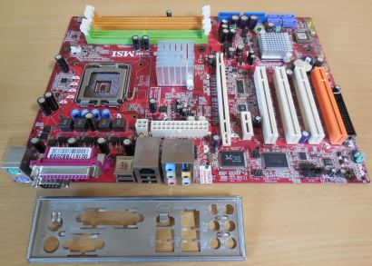 MSI 945P Neo3-F MS-7236 Ver 2.2 Mainboard +Blende Intel Sockel 775 DDR2* m855