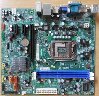 Lenovo M71e 03T6014 IH61M Ver1.0 MS-7687 Mainboard +Blende Sockel 1155 DDR3*m865