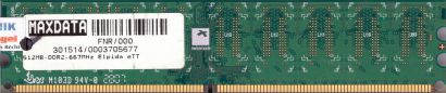 bit4ram BEU06464D4B71PE-30R PC2-5300 512MB DDR2 667MHz Arbeitsspeicher RAM* r624