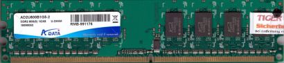 ADATA AD2U800B1G5-2 PC2-6400 1GB DDR2 800MHz CL5 Arbeitsspeicher RAM* r626