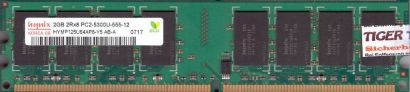 Hynix HYMP125U64AP8-Y5 AB-A PC2-5300 2GB DDR2 667MHz Arbeitsspeicher RAM* r637