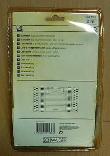 Schwaiger SCA7121 2m SCART Kabel für Video TV DVD 21-pol Verbindungskabel* so793