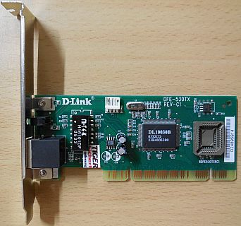 D-Link DFE-530TX Rev C1 Fast Ethernet 32 Bit PCI 10 100 Mbit Netzwerkkarte* nw81
