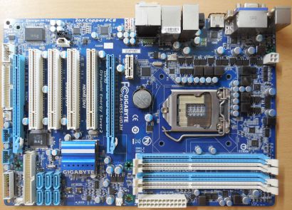 Gigabyte GA-H55-UD3H Rev1.0 Mainboard +Blende Sockel 1156 HDMI DDR3 PCIe* m886