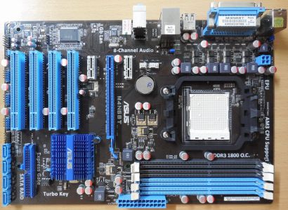 Asus M4N68T Rev 1.03G Mainboard NEU OVP Sockel AM3 PCIe DDR3 GbLAN SATA* m888