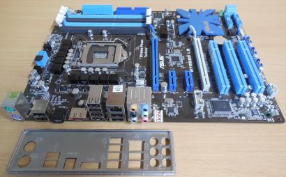 Asus P7P55D LE Rev1.01G Mainboard +Blende Intel P55 Sockel 1156 DDR3 GBLAN* m891