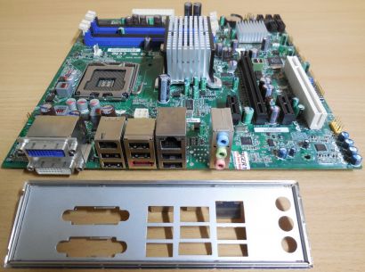 Intel DQ45CB Rev E30148 206 Mainboard +Blende Sockel 775 DDR2 VGA DVI PCIe* m892