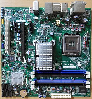 Intel DQ45CB Rev E30148 206 Mainboard +Blende Sockel 775 DDR2 VGA DVI PCIe* m892