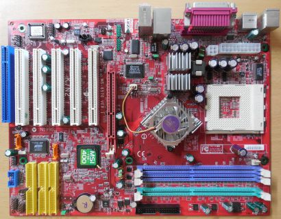 MSI K7N2 Delta MS-6570 Ver1 Mainboard+Blende AMD Sockel A 462 SATA IDE RAID*m896