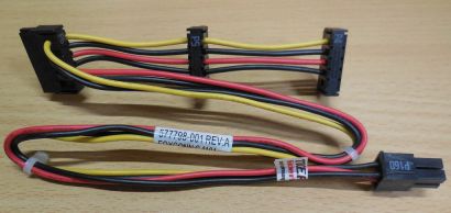 HP 625261-001 4-pin 3x SATA Power Kabel Stromkabel Elite 8000 8100 8200* pz539