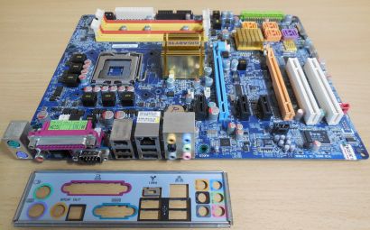Gigabyte GA-965P-DS3P Rev3.3 Mainboard +Blende Sockel 775 DDR2 PCIe 8xSATA* m903
