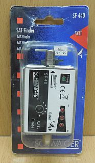 Schwaiger SF 440 SAT Finder 3+1 LED F-Buchse F-Buchse SAT-Finder* so799