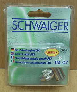 Schwaiger FLA 342 031 Metall Winkel Kupplung IEC Winkelkupplung Quality+* so804