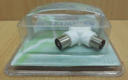 Schwaiger FLA 362 031 Winkel Kupplung Adapter IEC Winkelkupplung* so805