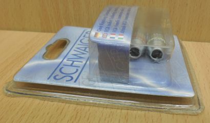 Schwaiger FLV 694 2x AV Cinch Kupplung (Lötanschluss) vergoldete Kontakte* so808