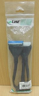 Inline IDE Rundkabel Air Flow Rund Kabel schwarz 60cm Festplatte HDD DVD* pz734