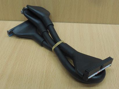 IDE Rundkabel Air Flow Rund Kabel schwarz ca. 60cm Festplatte HDD CD DVD* pz740