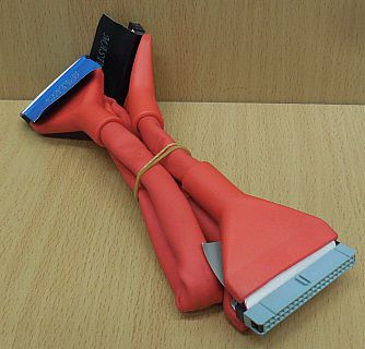 IDE Rundkabel Air Flow Rund Kabel rot 75cm Festplatte HDD CD DVD Laufwerk* pz743