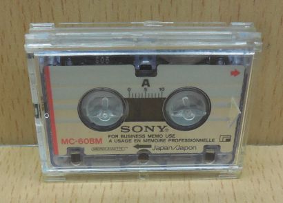 Sony MC-60BM microcassette Band für Aufnahmegerät Diktiergerät* so812