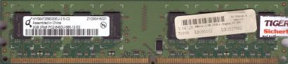 Qimonda HYS64T256020EU-2.5-C2 PC2-6400 2GB DDR2 800MHz Arbeitsspeicher RAM* r695
