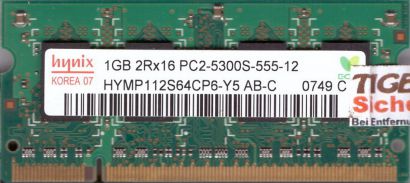 Hynix HYMP112S64CP6-Y5 AB-C PC2-5300 1GB DDR2 667MHz SODIMM RAM* lr115