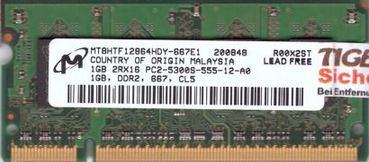 Micron MT8HTF12864HDY-667E1 PC2-5300 1GB DDR2 667MHz SODIMM RAM* lr120