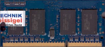 Infineon IMSH51S14A1F1C-08E PC3-6400 512MB DDR3 800MHz SODIMM RAM* lr121