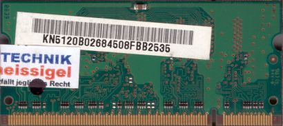 Samsung M470T6464QZ3-CE6 PC2-5300 512MB DDR2 667MHz SODIMM Arbeitsspeicher*lr128
