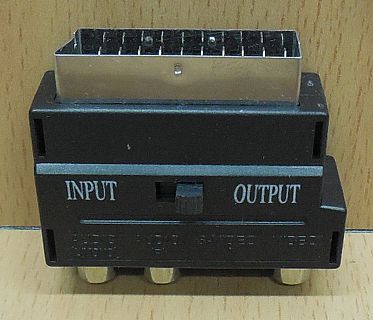 Scart Audio Video AV Adapter 3x Cinch Buchse S VHS Scart Stecker In Out* so824 Scart Audio Video AV Adapter 3x Cinch Buchse S VHS Scart Stecker In Out* so824