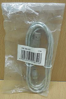 Schwaiger CUK 306 transparent USB 2.0 Kabel 1,5m Typ A Stecker Typ B* pz751