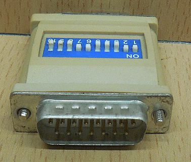 Seriell Adapter SUB D DA 15 pol männlich auf DE 15 pol weiblich serial* pz768