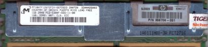 Micron MT18HTF12872FDY-667D5D3 FB DIMM 1GB PC2-5300F 667MHz HP 398706 051* r08