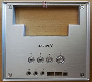 Shuttle XPC Aluminium Frontblende für SB75G2 SB65G2 SB61G2 V3 SN41G2 V2* pz571