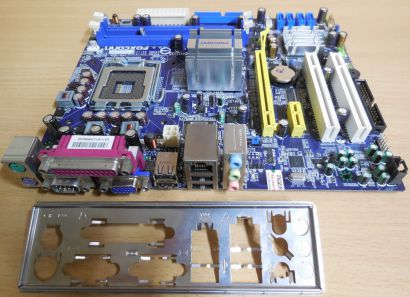 Foxconn 45CMX K Rev 1.0 Mainboard +Blende Sockel 775 DDR2 PCIe GbE LAN VGA* m919