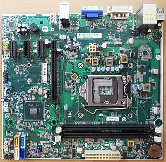 HP Pro 3400MT Cupertino2 H61 Mainboard +Blende 657002 001 Rev0H Sockel 1155*m920