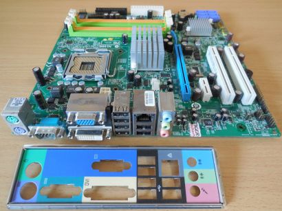 Acer MG43M Ver1.0 Mainboard +Blende MSI MS-7607 Extensa E470 Veriton M480* m922