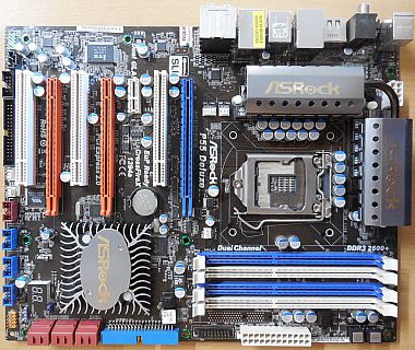 ASRock P55 Deluxe Rev1.06 Mainboard +Blende Sockel 1156 DDR3 CrossFire SLI* m936
