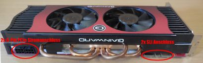 Gainward GeForce GTX 285 2048MB 512Bit GDDR3 SLI PCI-E 2 Dual-Link DVI HDMI*g402
